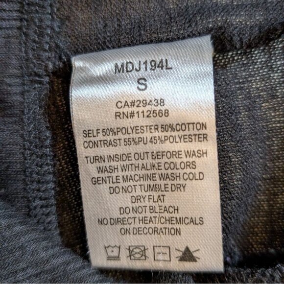 Miss Me Studded Jacket Womens Small Hoodie Faux Leather Statement - Picture 4 of 12